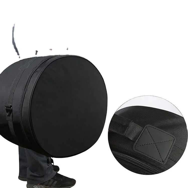 Free sample New Product 1680D Black Durable Portable Dustproof Drum Bag Case Bass Drum Bag With Adjustable Shoulder Strap