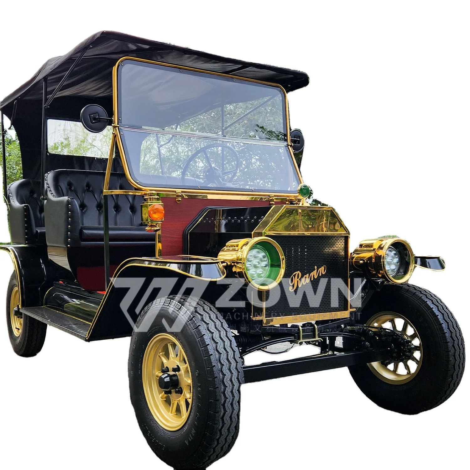 Retro car Black elegant classic car