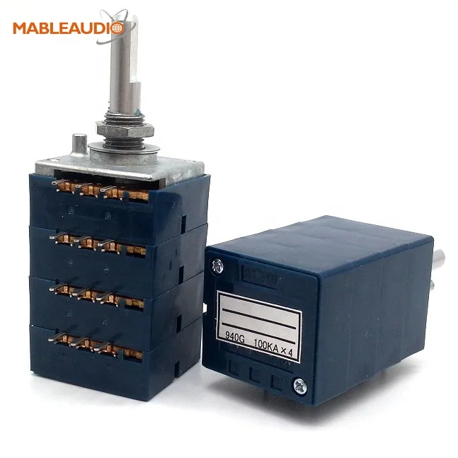 MAPT0318 50KAx4 ALPS gang pot audio potentiometer for amplifier/alps potentiometer