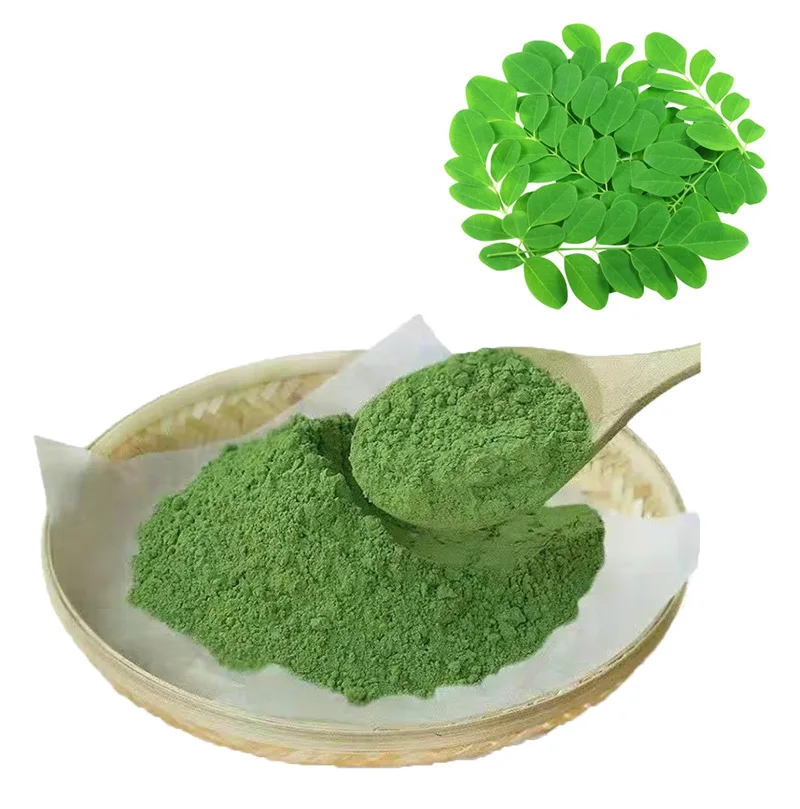Factory Support Free Sample High Quality Organic Moringa Leaf Powder Moringa Oleifera Extract Powder 10:1 TLC