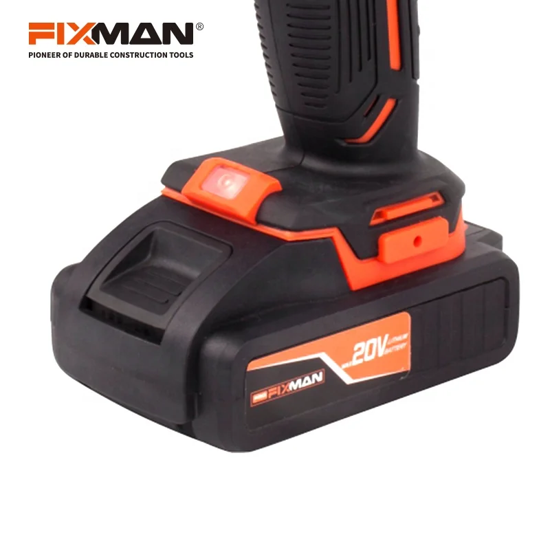 FIXMAN Professional 20V Power 2000mAh Lithium Battery Cordless Drill With LED Light