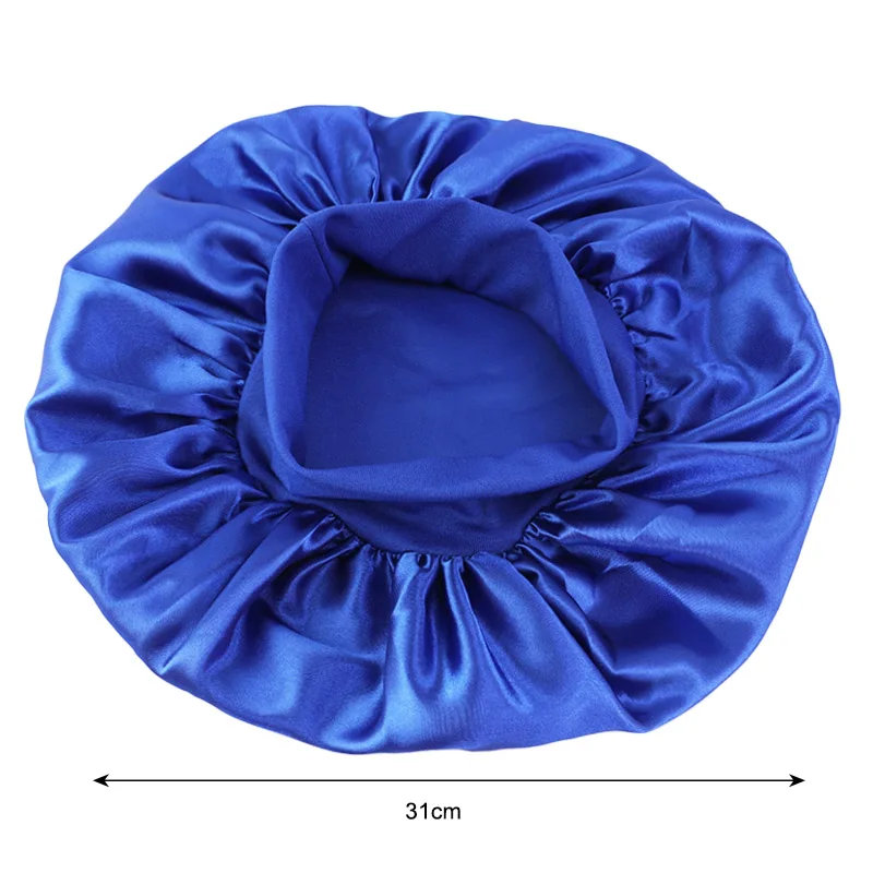 Best Selling Sleep Bonnets Two Pieces/Set Good Quality Caps Adjustable Wide Band Satin Bonnets
