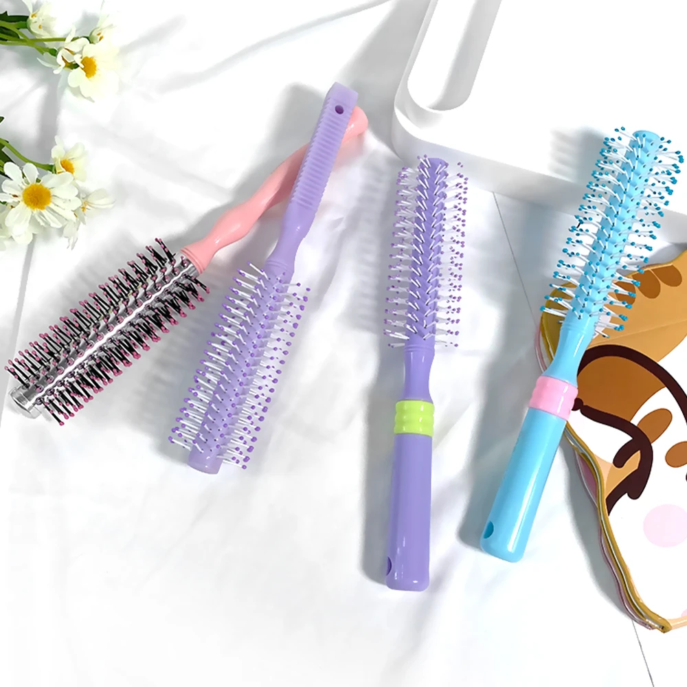 Multi Colored Round Hair Comb Curly Comb Hair Brush
