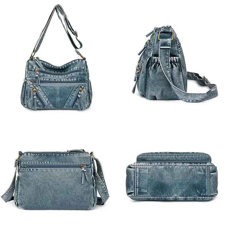 Famous Luxury Designer Womens Messenger Bag High Quality Soft Leather Shoulder Bag Multi Pocket Large Capacity Crossbody Bags