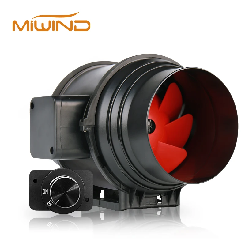 6 Inch 110-240V Variable Speed Control Air Blower Ventilation EC Inline Duct Fan