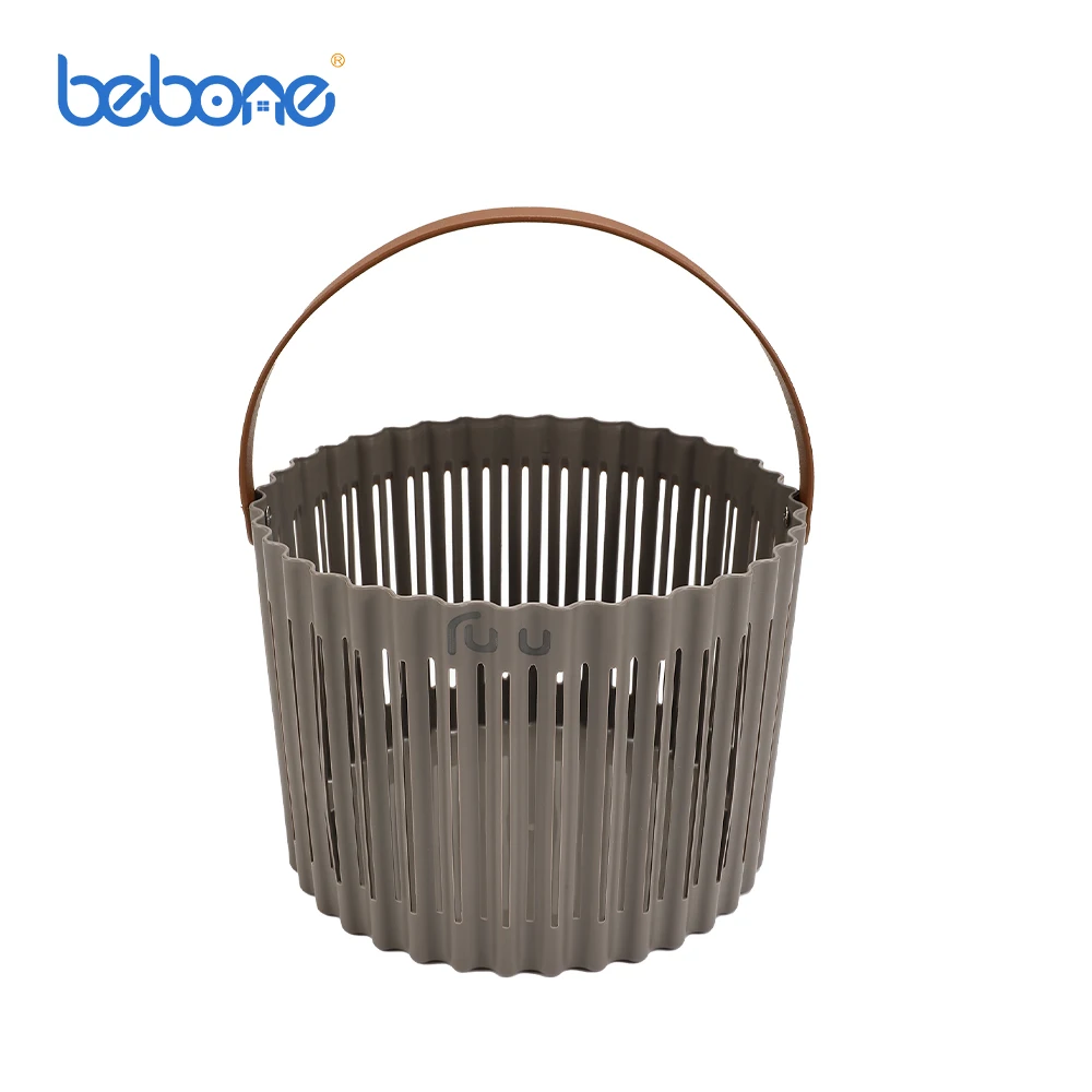 Small Size Round Organizer With Handle Small Laundey Basket for Baby Clothes Underwear
