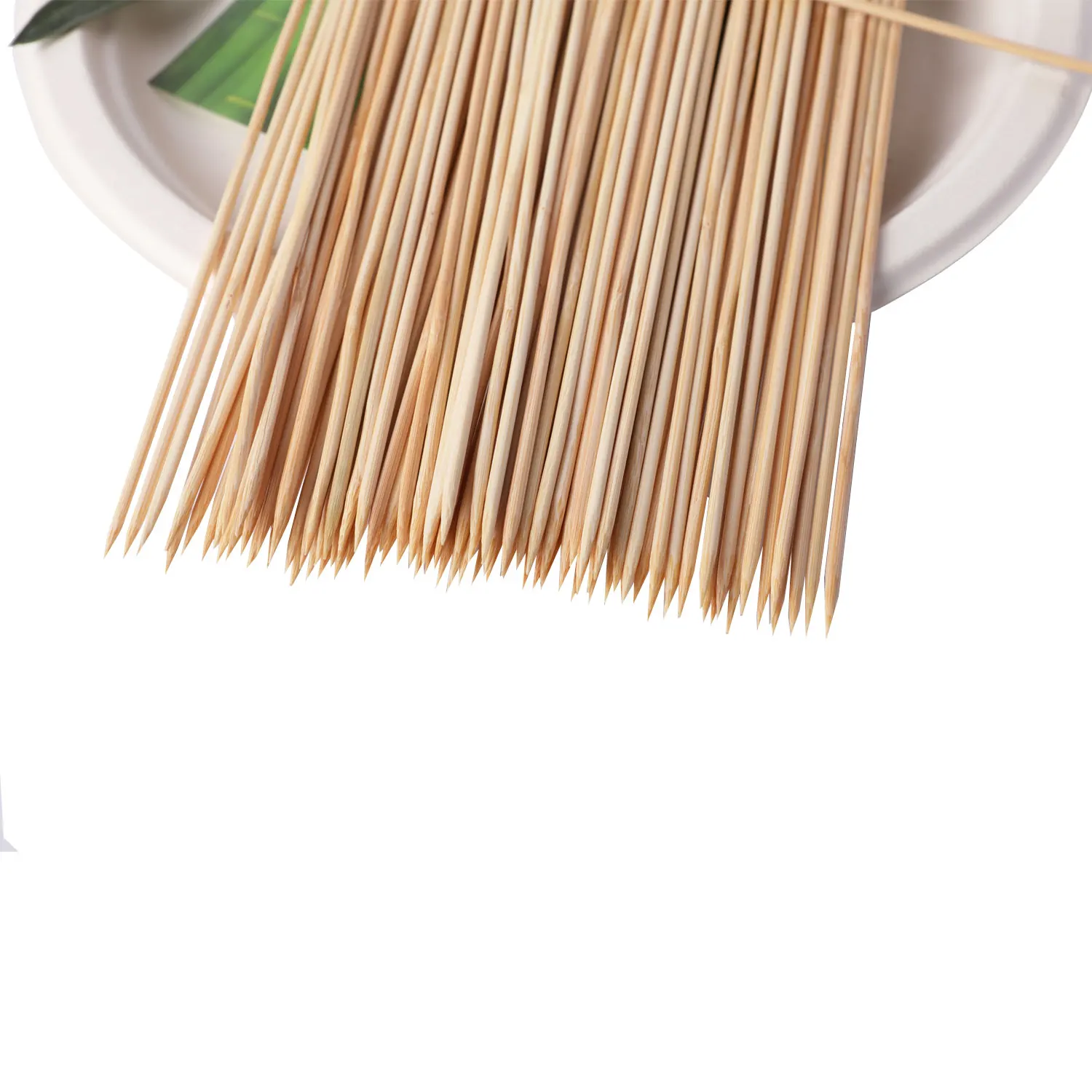 China Factory wholesale Biodegradable Round Bamboo BBQ Barbecue Skewer Stick