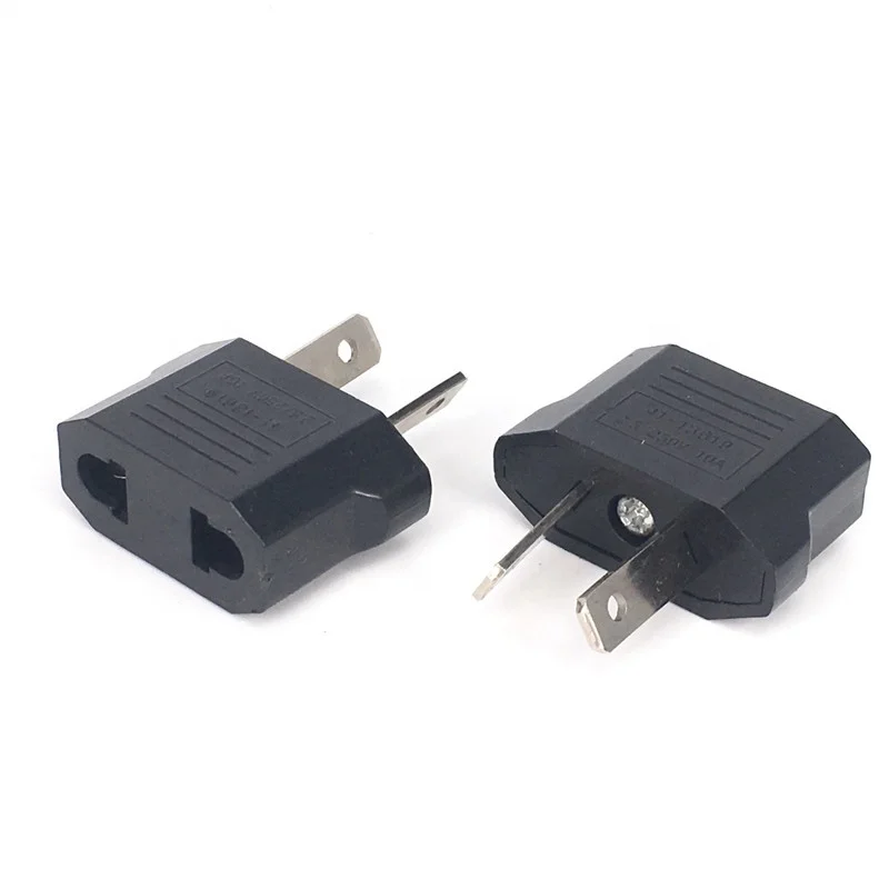 Eu / Us / Au 2pin Plug Adapter US To EU Euro Travel Power Adapter Plug Outlet Converter Travel Conversion Socket Plug