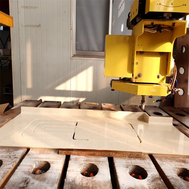 5 Axis CNC Water Sawjet Cutting Machine Architectural Stone Countertops Cutting Fabrication of Granite Mexico Turkey Russia Max