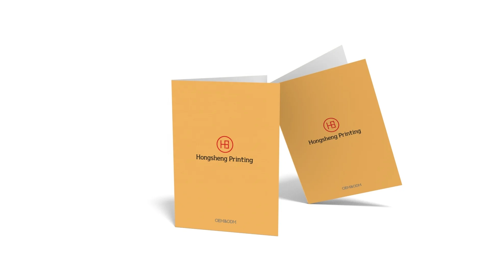 5'x7' Flat glossy finish paper folded menu cards with inside printing