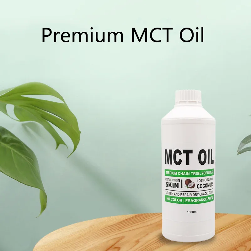 Private Label Low Quantity OEM MCT Oil Coconut Oil Cold Press for Skin Moisturizing and Body Massage 1000ml