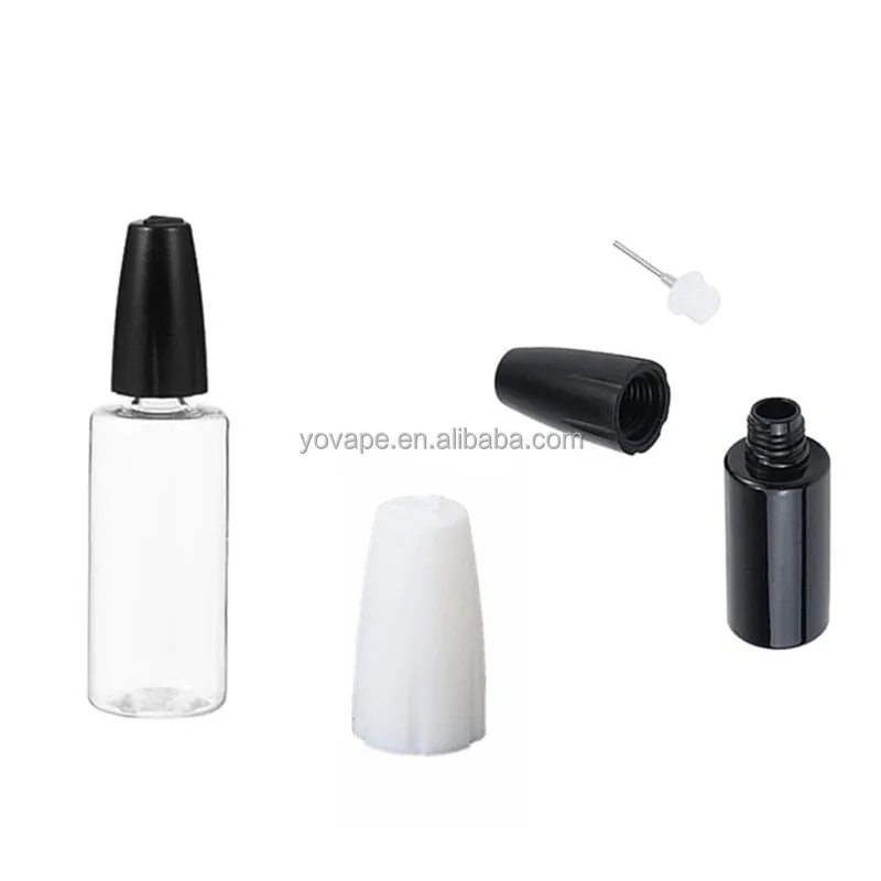 Dispensing Squeeze Valve Slide childproof cap 10ml 15ml 20ml 30ml Rotor Linkage sewing oil clear PET steel needle tip cap bottle