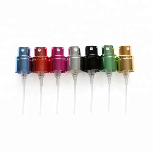 Color painting15mm Aluminum Screw Bottle Spray Pump For Perfume