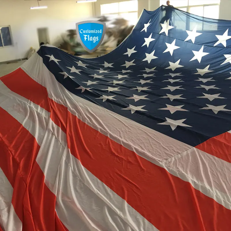 Manufacture Wholesale Polyester Any Dimension Custom Flags Big Flying Flag customizable