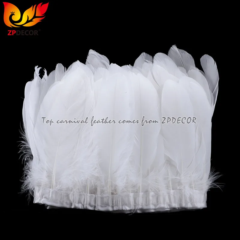 
ZPDECOR Factory Stock 30 Colors Goose Nagoire and Satinettes Feather Trim for Brazilian carnival Decorations 