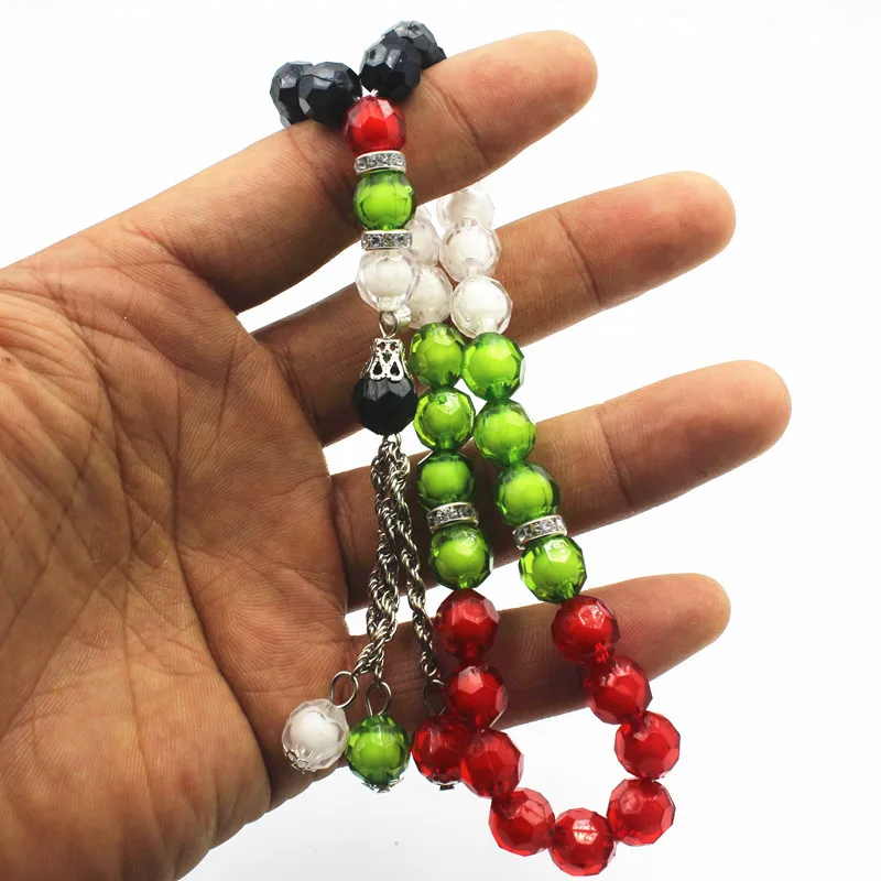 Wholesale palestine prayer beads acrylic Muslim beads TASBIH islamic jewelry