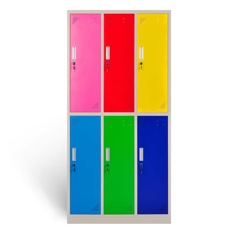 KD Structure 6 Door Locker Storage Cabinet Metal Gym Locker Cabinet