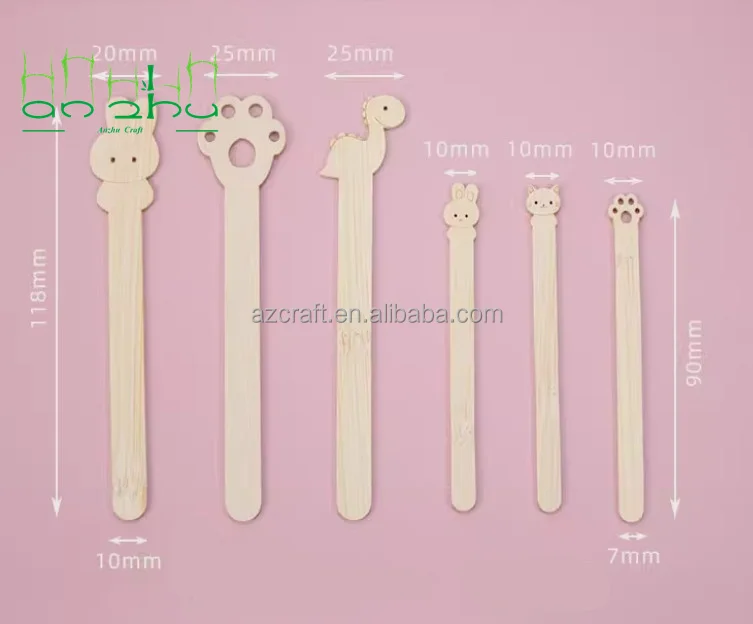 High quality biodegradable colored wood bamboo ice cream stick