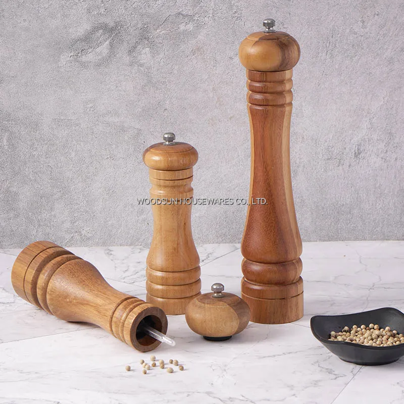 Woodsun Pabrik Merica Molinillo De Sal Y Pimienta Pepper Mill Salt Mill
