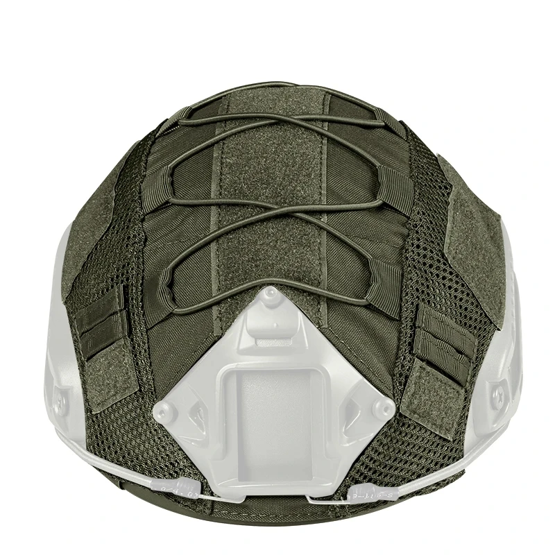 Tactical helmet cover outdoor protective camouflage fast helmet cover with elastic rope nylon breathable cloth helmet cover