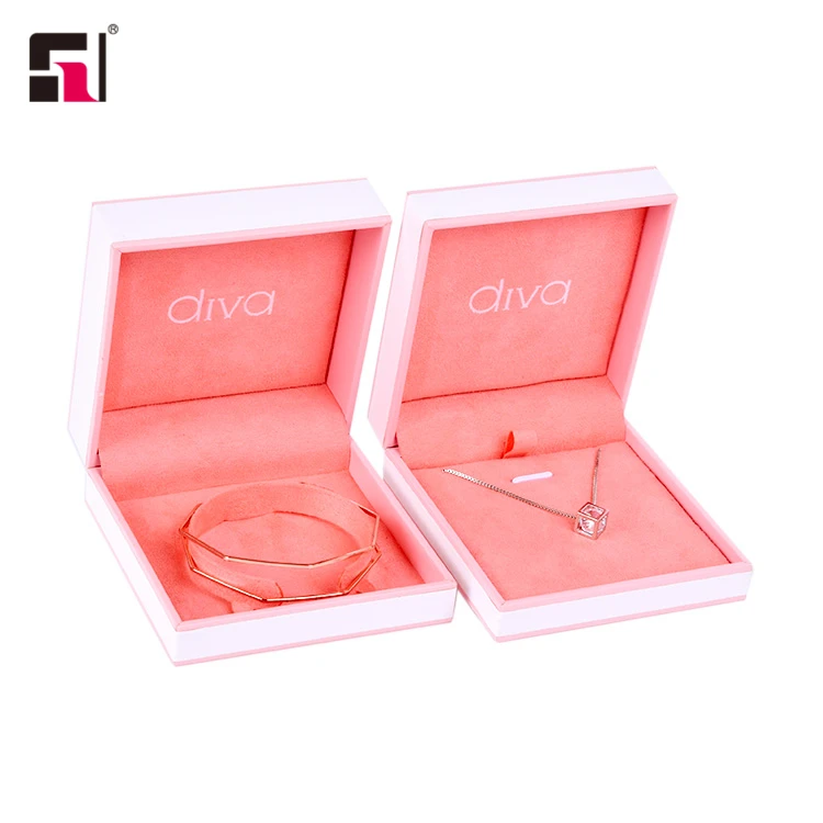 Hot Selling Cheap Custom  Pink Necklace Jewelry Box,jewelery Box Packaging Pink Ring Box