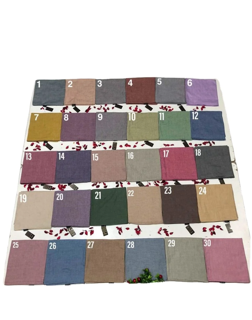 Cotton Women Shawl High Quality Cotton Woman Hijab Traditional Islamic Turban  For Girls Non Sweat Super Light Scarves