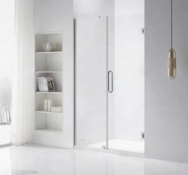 Modern Design Aluminum Frame Bypass Shower Door Tempered Glass Sliding Door