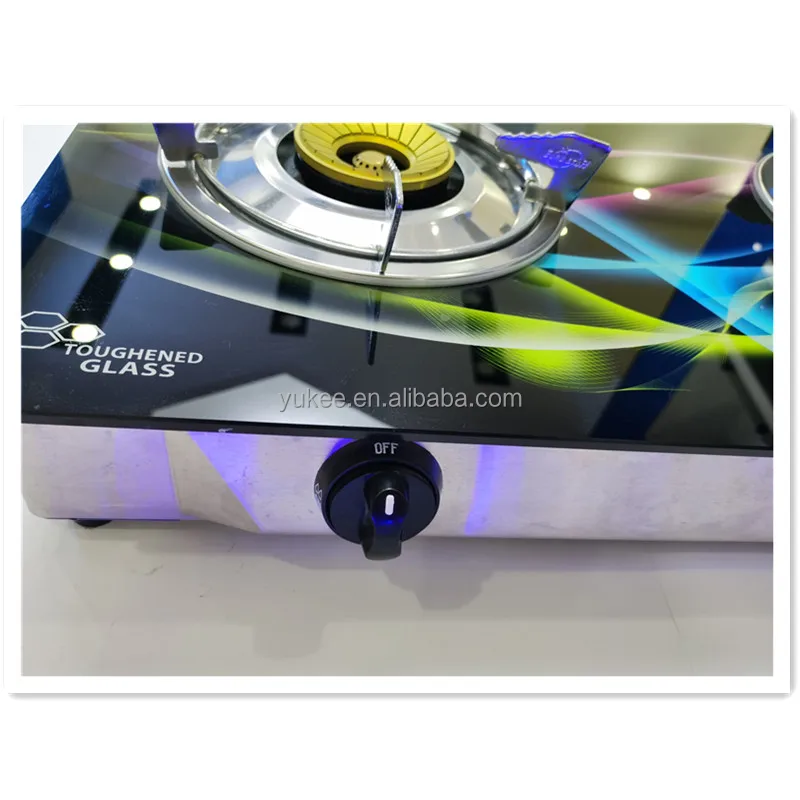 Top Brand Table Gas Stove 2 Burner  Liquefied Petroleum Gas Stove Tempered Glass Easy Clean Gas hob