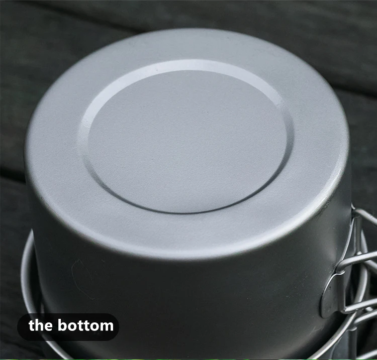 Ultralight Pure Titanium Pot Pan Pure Titanium Cookset Outdoor Camping Cookware Pan Pot Set