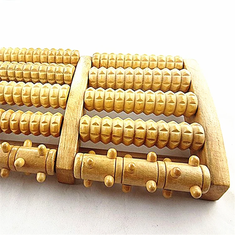 Manual Foot Massager Roller (Large).Relieve Plantar Fasciitis, Stress, Heel, Arch Pain.Reflexology Chart foot massage roller