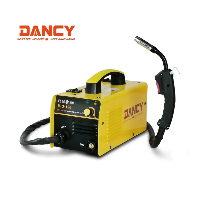 MIG gasless Welder with Flux Cored wire  220V 120A gasless mig welding for DIY and family repairing work use
