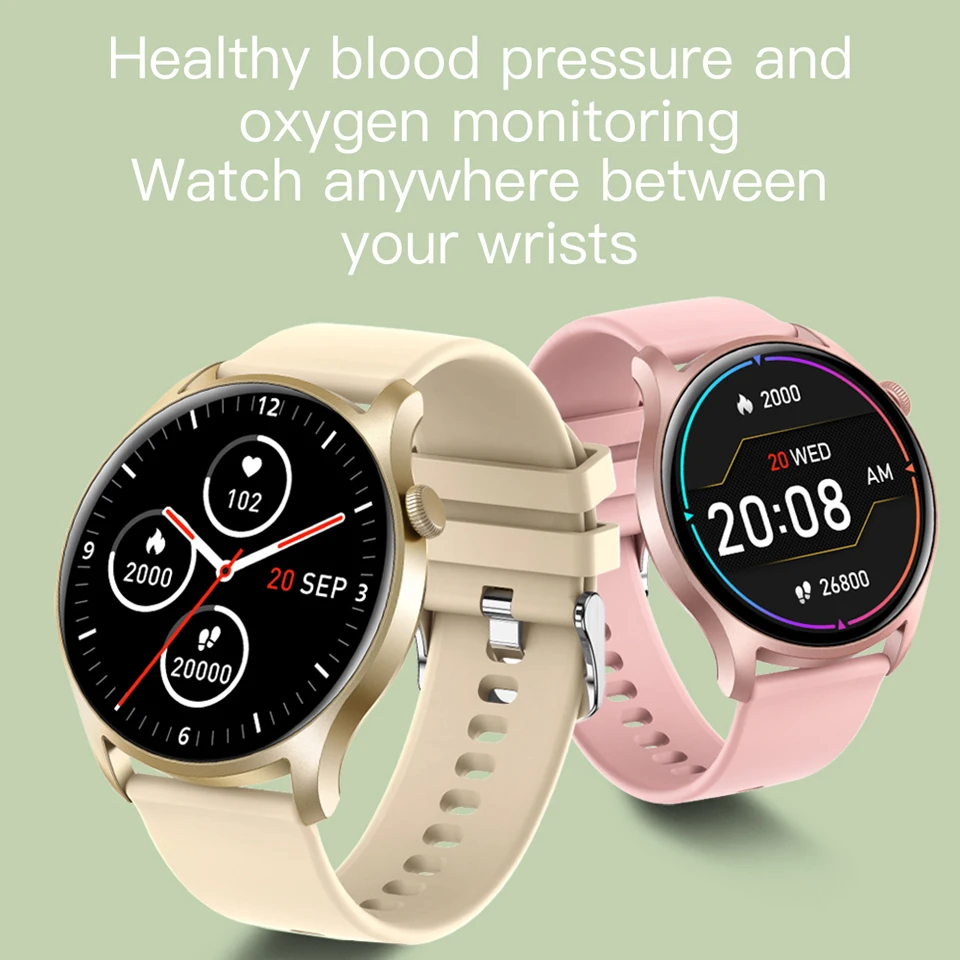 KC08 Smart Watch New Design Round Screen Multip Sports Mode Heart Rate Monitor Fitness Tracker Smartwatch Men For Android IOS