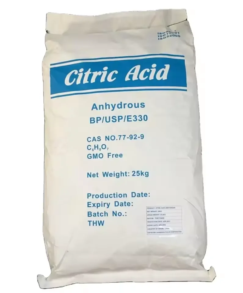 Best Quality  Food Grade Food Acidulants  77-92-9  Citric Acid Anhydrous Monohydrate