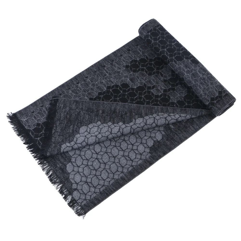 Porostar Factory Handmade Daily Latest Design Gift Box Luxury Ladies Silk Long Thin Black Fashion Soft Scarf