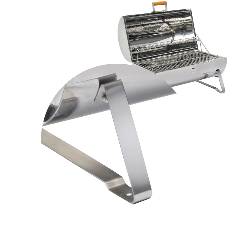 
OEM Factory Stainless Steel Portable Barrel Barbecue Grill Mobile Bbq Charcoal Twinscook Grill 