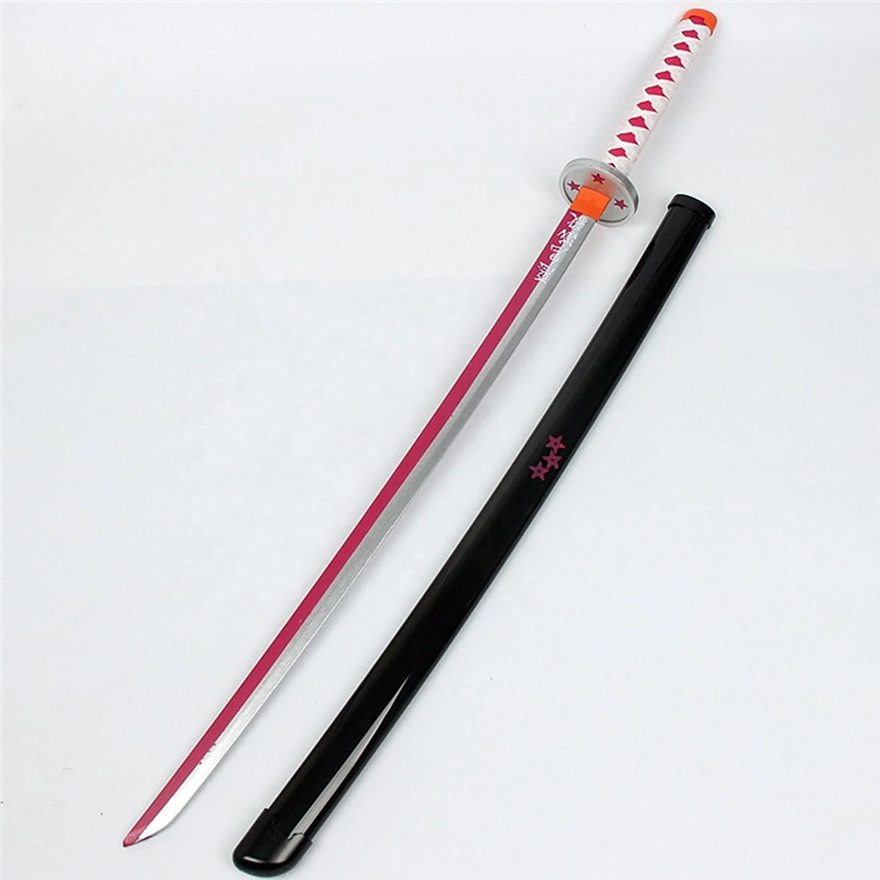 104cm Demon Slayer Sword Katana de Kimetsu No Yaiba Toy Sword Anime Party Cosplay Props Inosuke Zenitsu Tanjiro Wooden Katanas