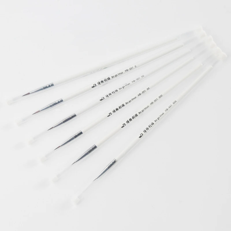 BOMEIJIA 0# 00# 000# 3 sizes Miniature Detail Paint Brushes Small Paintbrushes Watercolor Brushes