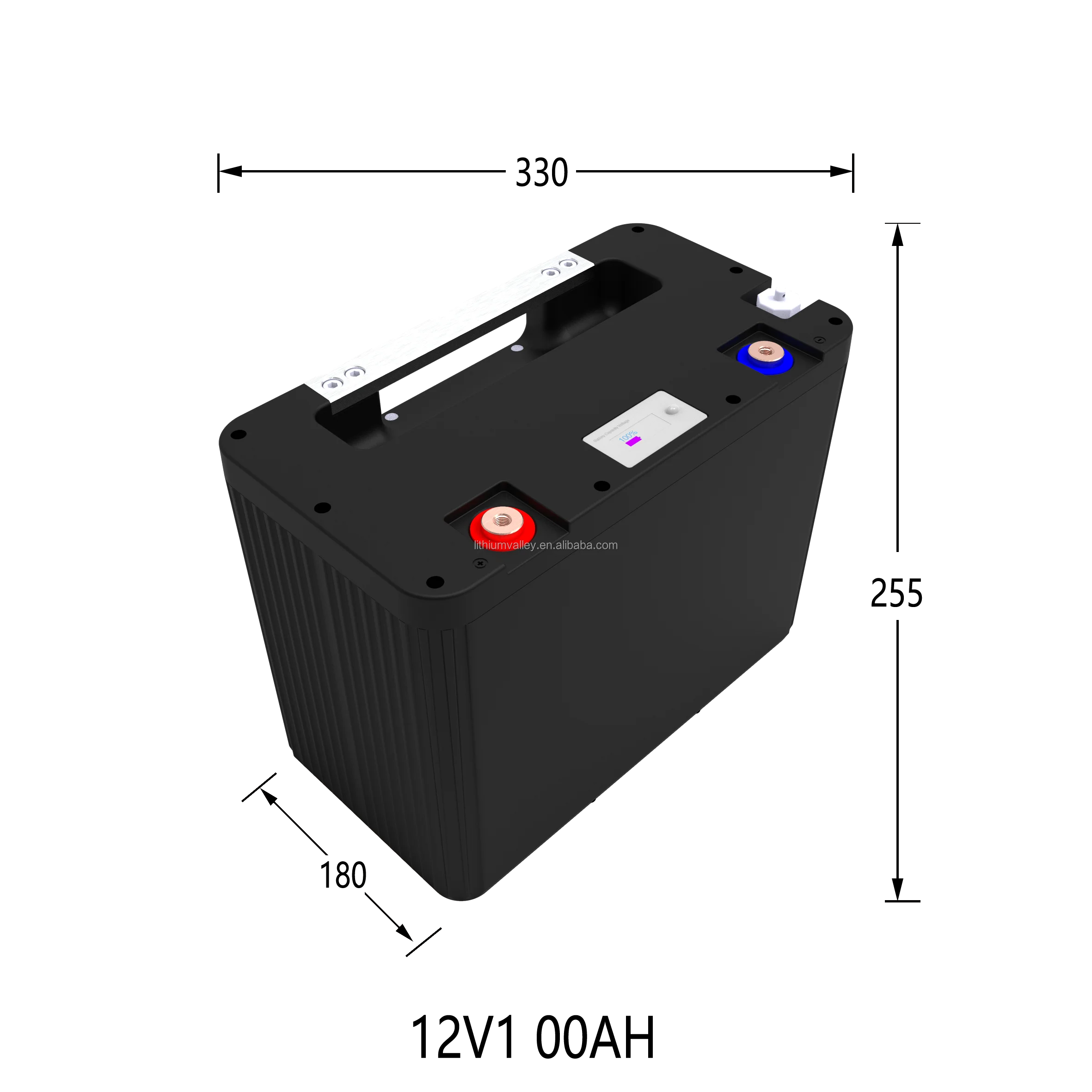 New design 36V 50AH Lifepo4 battery with LED indicator for solar/golf cart/trolling motor