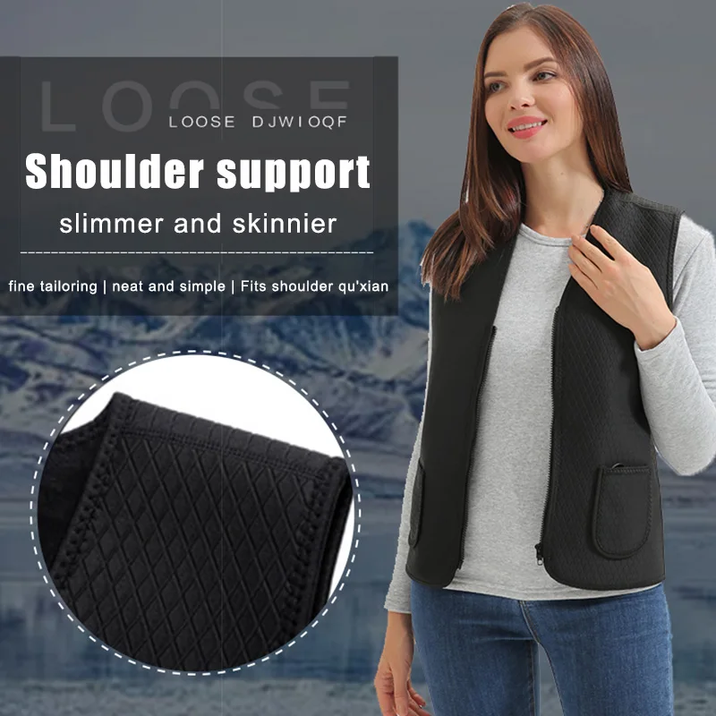 Новый дизайн 2020, электрический теплый и безопасный поставщик, мужской зимний теплый жилет с подогревом