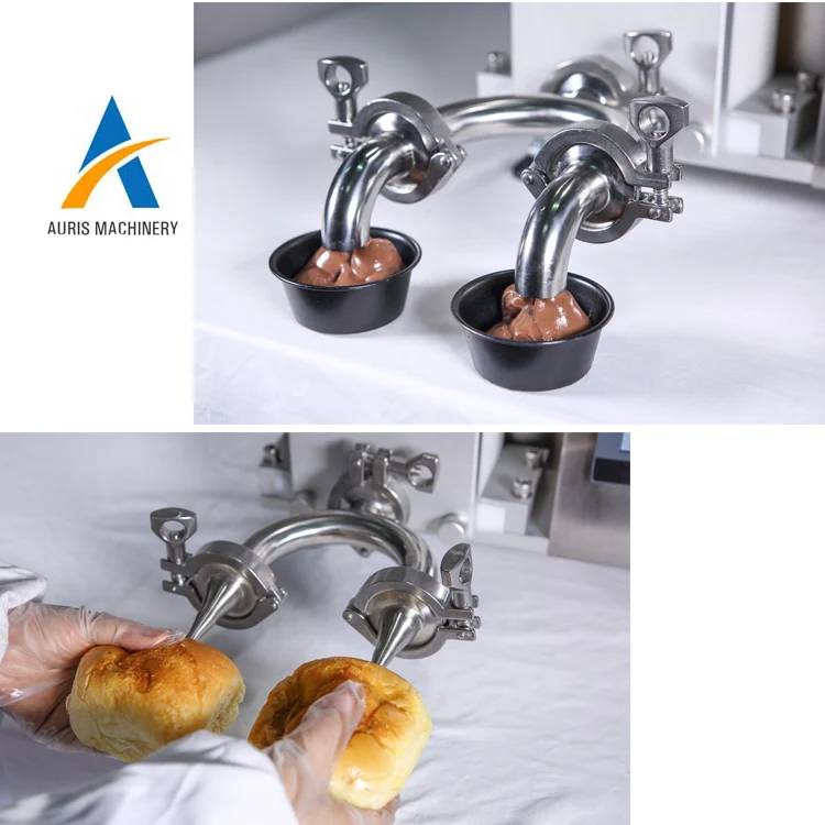 Automatic Puff Cream Filling Machine Cake Bread Chocolate Jam Injection Machine