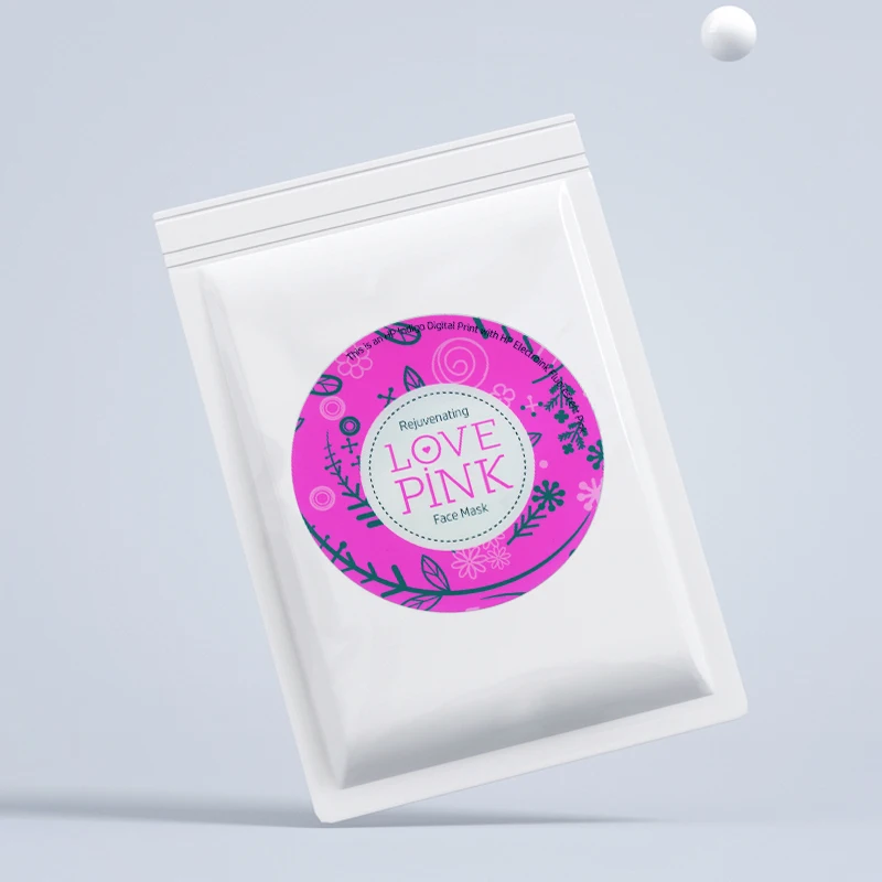 Free samples of custom logo adhesive round stickers packaging printing cosmetic products labels