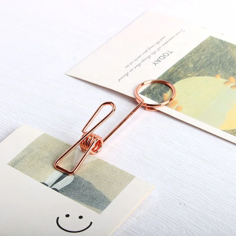 Stainless Steel Wire Memo Clips Hanging Type Memo Note clips Photo Clips