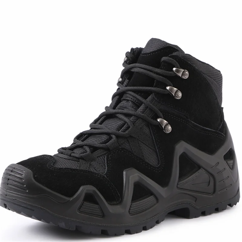 WANZHUO Wholesale CS high-top anti-slip shock-absorbing combat boots Outdoor training  climbing hiking tactical boots