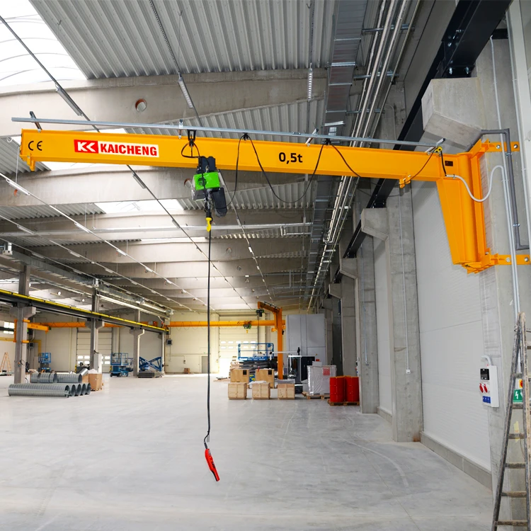 Extra long service life,sturdy and durable electric hoist jib crane 500kg made of top grade high strength steel