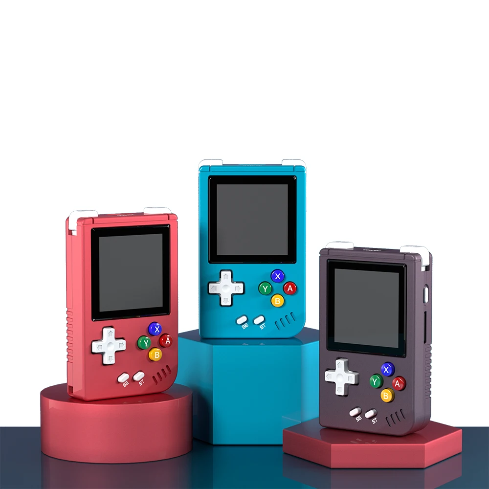 ANBERNIC RGnano 64G Game Player 1.54 Inch Handheld Game Console Adjustable Practical Electronic Toys Linux Games Purple