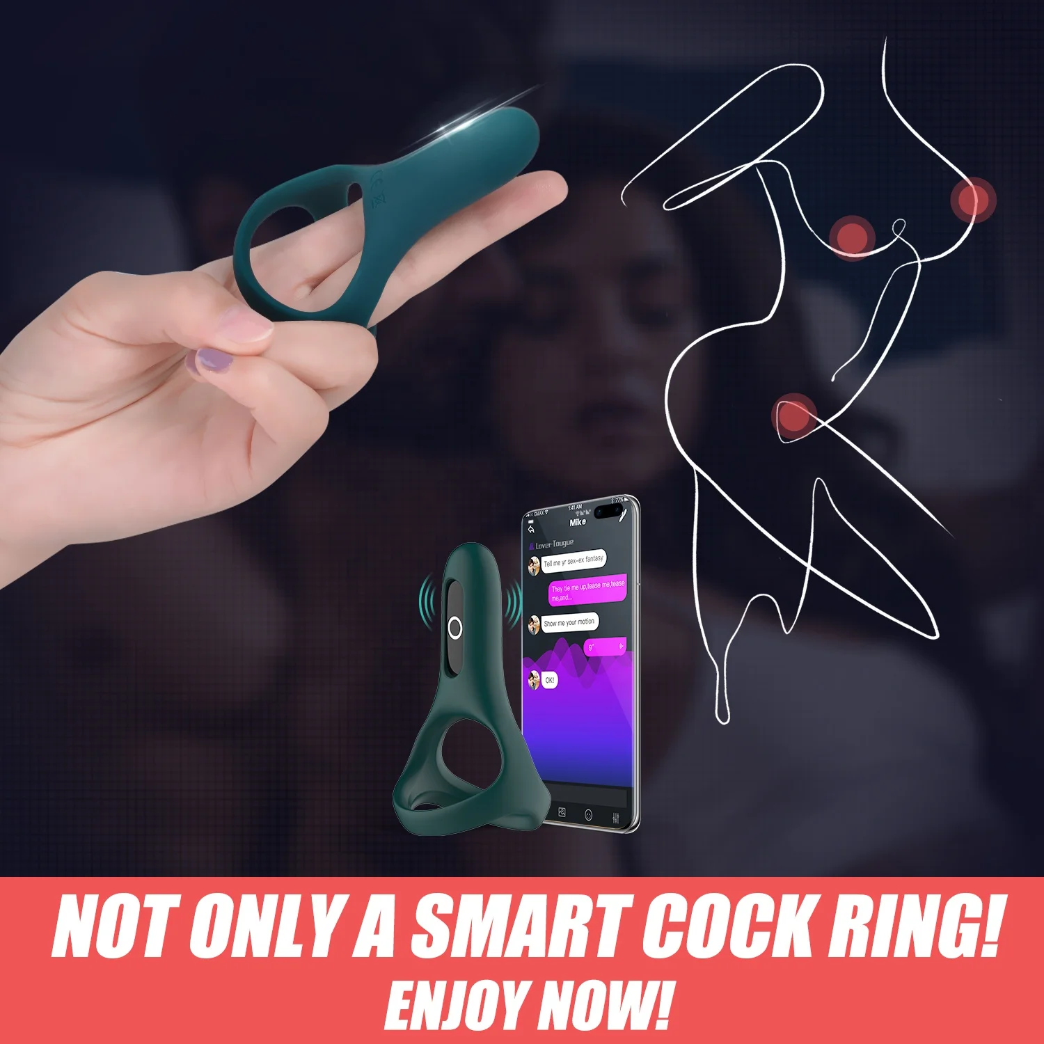 Lasting Sex Delayed Cock Ring Adult Vibrating Sex Cock Sleeve Sexy Toys Dildo Enlargement sex toys for couples