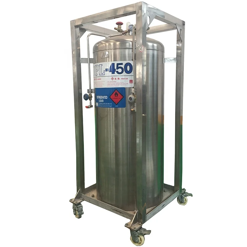 450L LNG Cryogenic storage tank Liquid Nitrogen dewar
