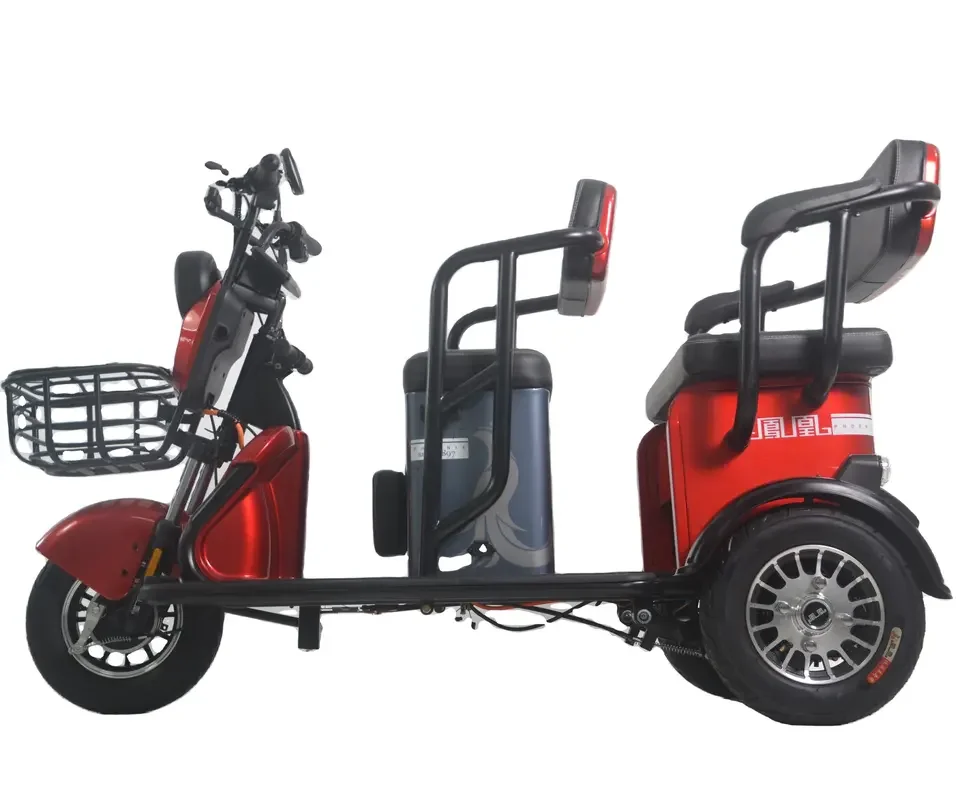 High Quality Electric  Three Wheel Motorized Driving Type Tricycle Popular 12T 600W Electric Tricycle