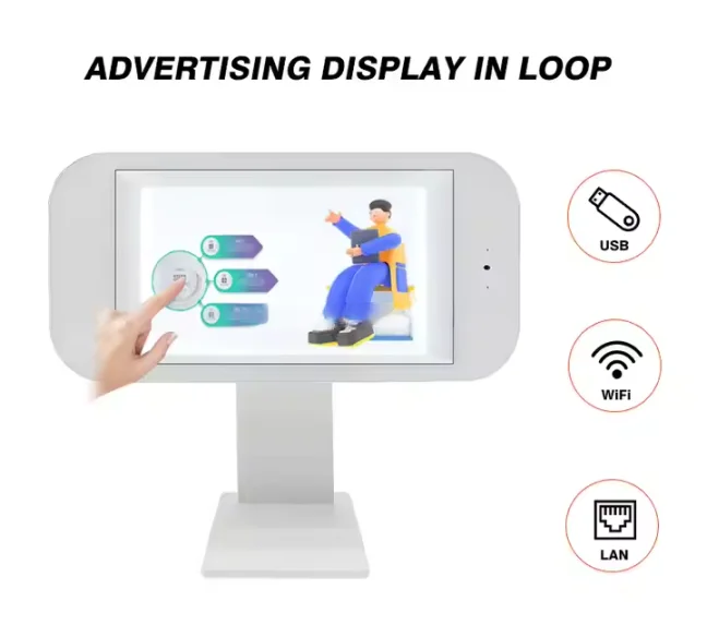 21.5 Inch Transparent Lcd Display Cabinet Advertising Display Lcd Touch Screen For Showcase Advertising Box
