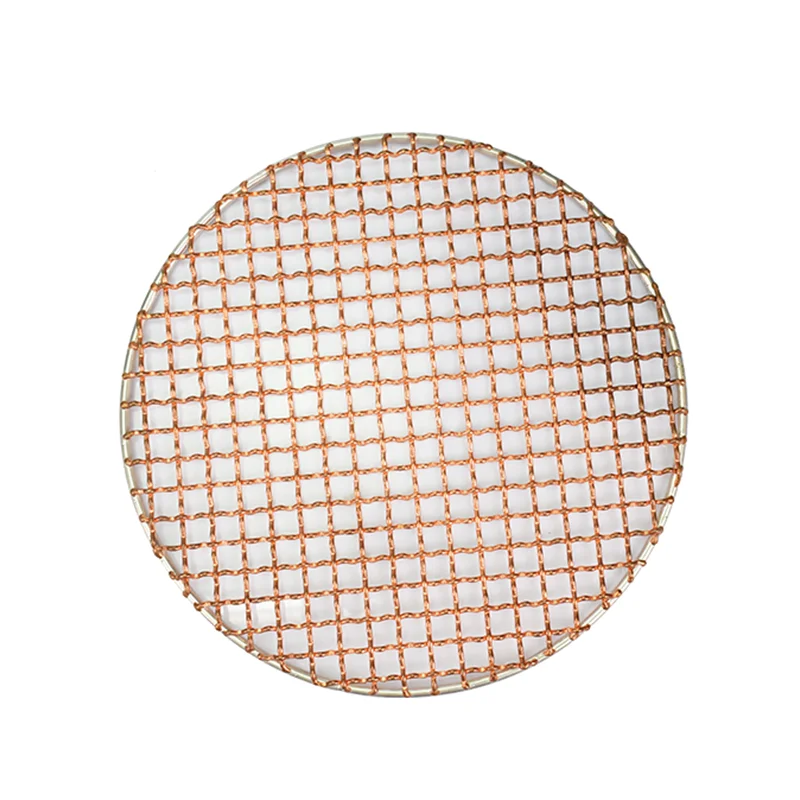 Korean Copper wire BBQ grill grate mesh with handle